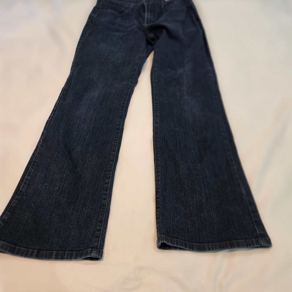 NYDJ Bootcut Jeans Womens 10 Dark Blue Excellent Lift Tuck Stretch Denim